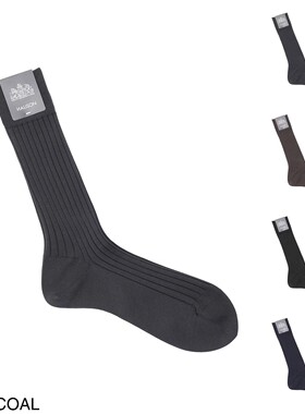 异族日本代购  日本HALISON /哈里森 2026春男士棉质针织中筒袜子