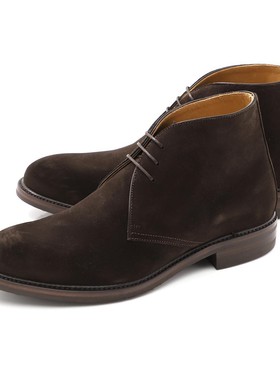 异族日本代购 西班牙 Berwick 1707 2024冬男麂皮短筒皮靴沙漠靴