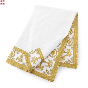 范思哲 2025夏防晒全棉大号沙滩浴巾 意大利VERSACE 异族日本代购