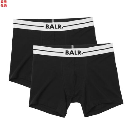 异族日本代购 荷兰 BALR. 2024春男士全棉弹力透气平角内裤2条装