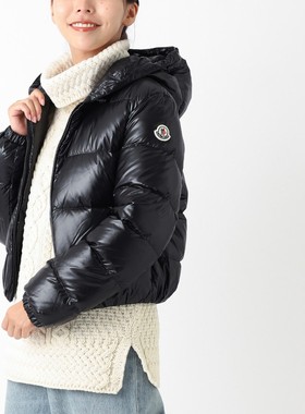 异族日本代购 法国MONCLER2024秋女连帽短款防寒鹅绒羽绒服BAYARD