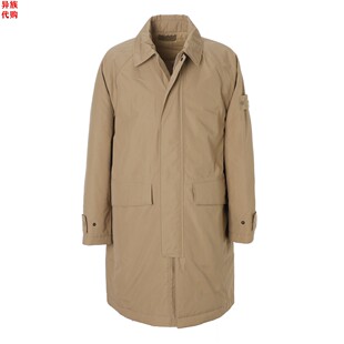 2023秋男防寒充棉长款 ISLAND 棉衣外套 意大利STONE 异族日本代购