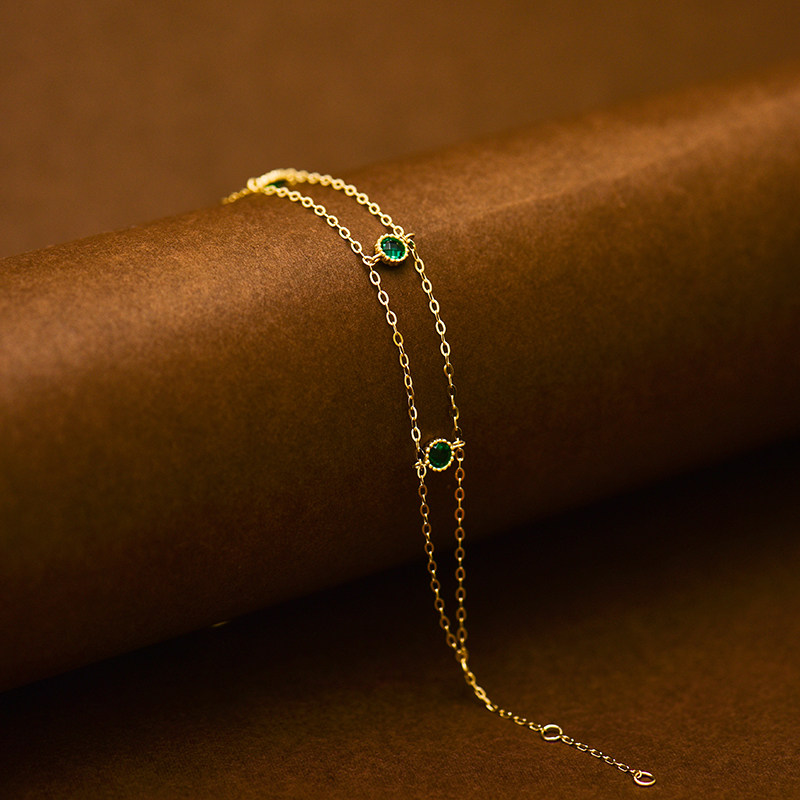 INNORE高级感镶钻双层手链