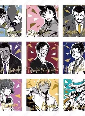 名侦探柯南TD神秘档案 解谜 烫金散货徽章方形吧唧 散货