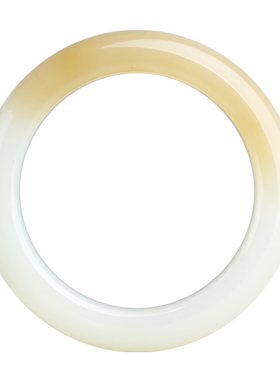 玉友和田玉糖羊脂玉手镯内径57mm