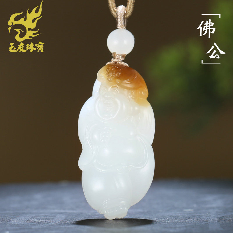 和田玉佛公吊坠女款玉坠糖羊脂
