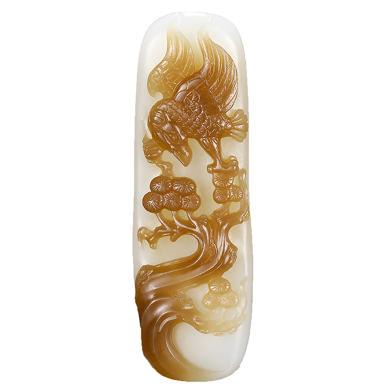 玉友新款和田玉吊坠天然红糖羊脂