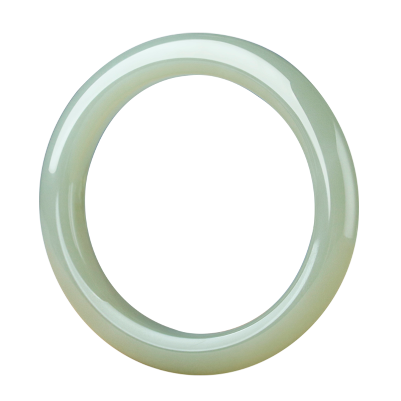 玉友和田玉冰晴水手镯内径约56mm