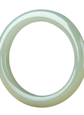 玉友和田玉冰晴水手镯内径约56mm