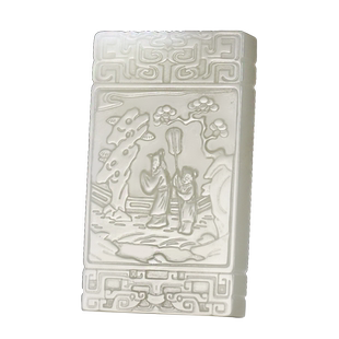 玉友和田玉米芾拜石仿古大牌子吊坠男女款玉坠玉佩玉石玉器挂件