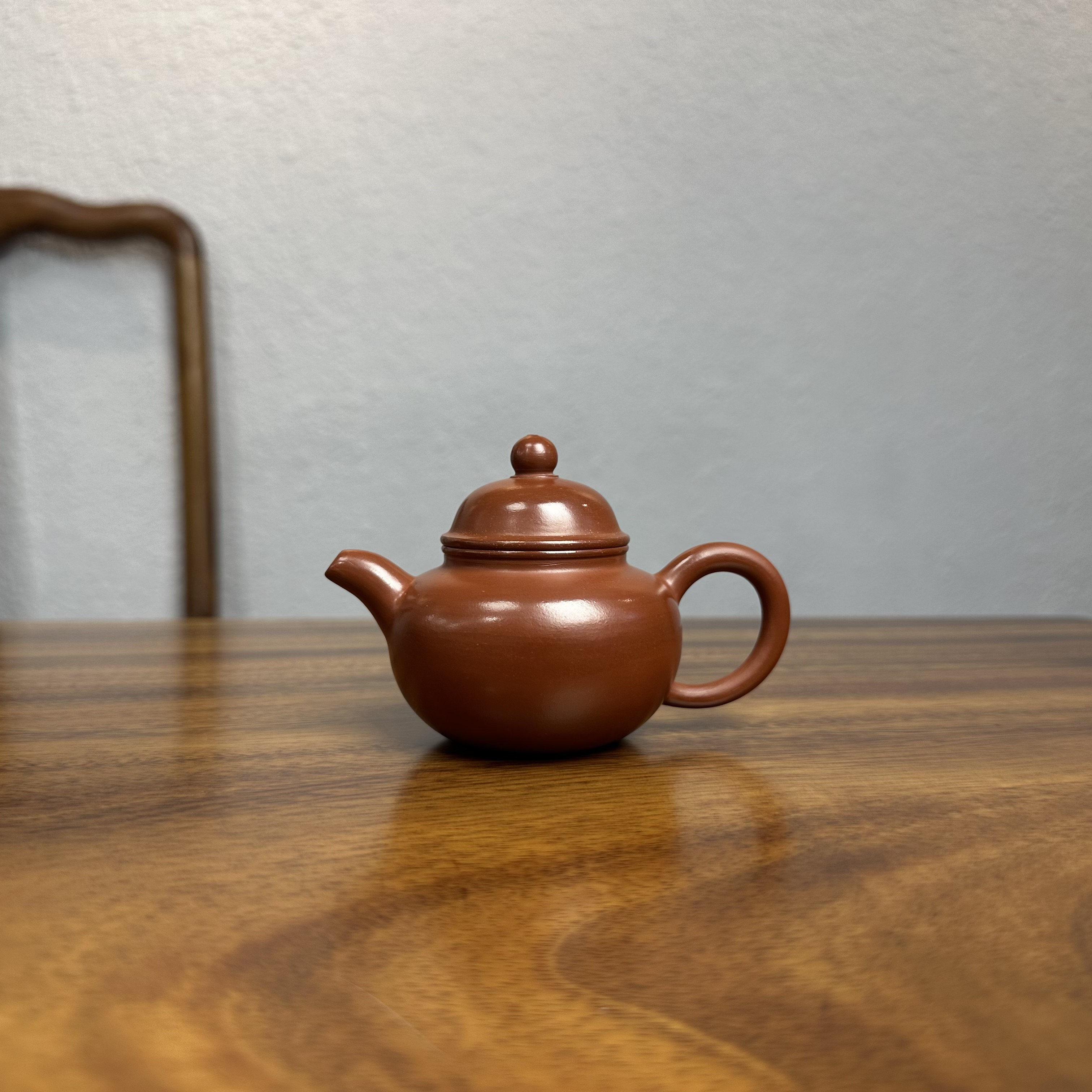 掇球壶 手工茶壶大红袍原矿朱泥壶 潮汕功夫茶小品茶壶家用冲茶壶