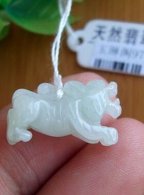 97623玉琳阁翡翠实拍图缅甸玉天然A货翡翠玉生肖虎虎虎生威小吊坠