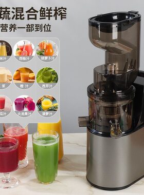 榨汁机渣汁分离小型家用大口径商用搅拌果汁机全自动慢速原汁机