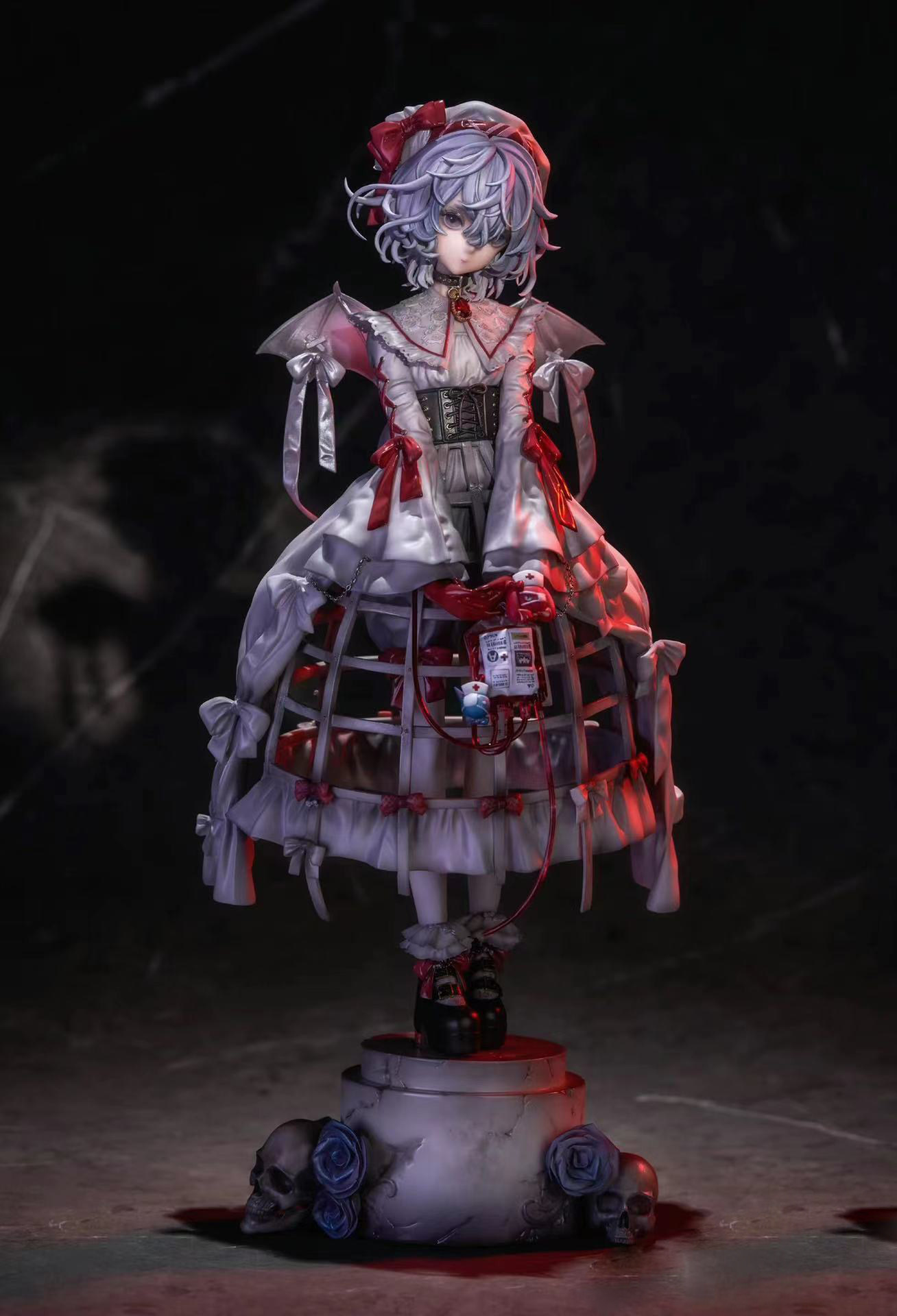 现货东方project蕾米莉亚gk白模1/6吸血鬼红魔馆红色恶魔无水贴