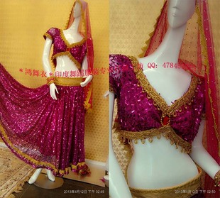 民族服装 演出服装 印度舞 印度服装 鸿舞衣印度38舞蹈服装