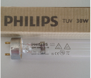飞利浦空气中杀菌消毒灯管,T8直管型紫外线低压汞灯TUV30W