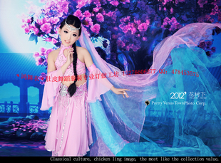 儿童9服装 顾客实拍秀 演出服 肚皮舞演出服 花树下 鸿舞衣