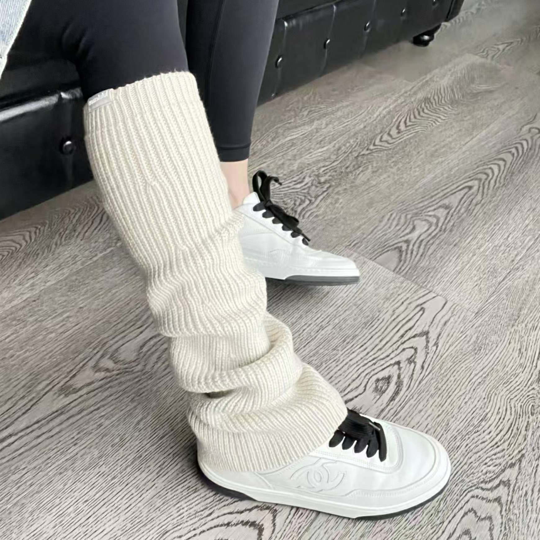现货 lululemon Ribbed Knit Merino Wool-Blend Leg Warmer 护腿