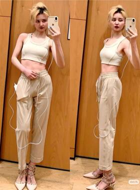 现货 lululemon Pull-On MR Tapered-Leg Crop 23