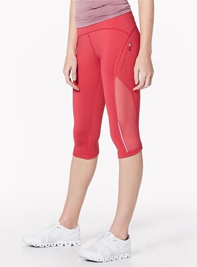国内现货lulu Sun Runner Crop 17 露露 瑜伽裤运动速干透气排汗