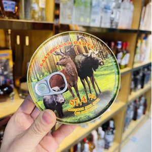 俄罗斯进口犴鹿肉罐头全俄文包装原装大块鹿肉旅游野餐即食品