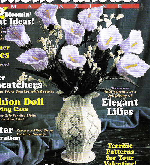 手工立体3D十字绣新款客厅书房毛线绣马蹄莲花瓶G1制作材料