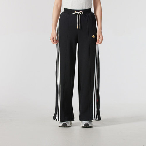 正品Adidas三叶草女休闲长裤LNY W JERSEY P宽松直筒阔腿裤JL8436