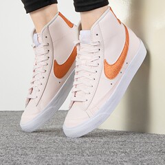 2022冬季新款 NIKE耐克女士粉色高帮板鞋 开拓者运动休闲鞋DQ7574