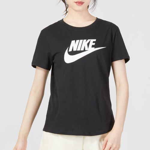 专柜正品 NIKE耐克女士圆领短袖T恤 纯棉透气运动休闲上衣DX7907