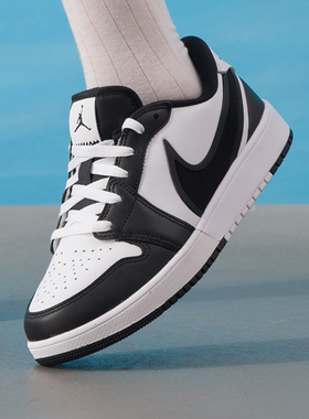 正品耐克AJ低帮板鞋AIR JORDAN 1 GS 男女青少年运动休闲鞋HQ2024