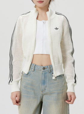 2026新款Adidas三叶草潮流女装 网眼镂空休闲小外套KE0202 KC6496