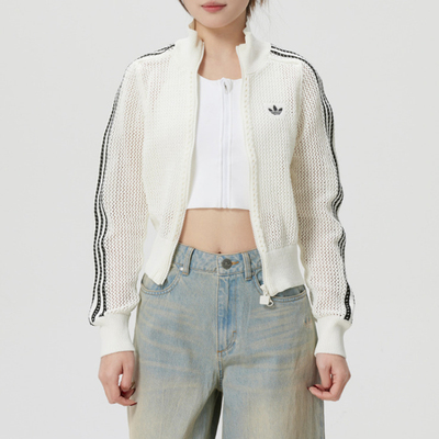 2026新款Adidas三叶草潮流女装 网眼镂空休闲小外套KE0202 KC6496