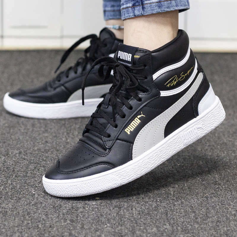 商场同款 正品puma彪马男鞋女鞋 皮面透气高帮运动休闲板鞋370847