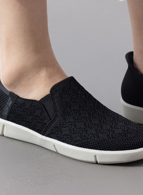 2025新款斯凯奇女鞋低帮透气休闲鞋轻便居家鞋一脚穿懒人鞋100426