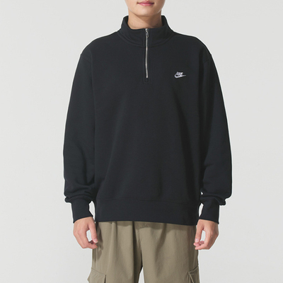 2025新款NIKE耐克男装运动卫衣 加绒保暖半拉链休闲套头衫 FN3865