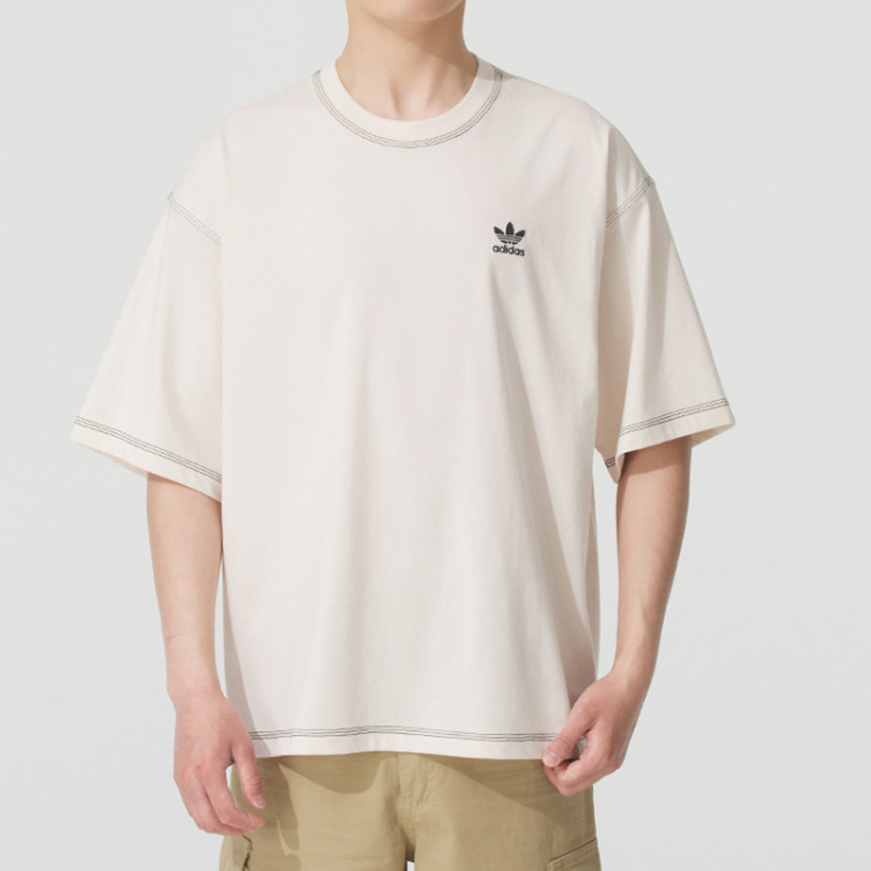 2025新款阿迪达斯男装短袖T恤ESSENTIALS TEE 三叶草圆领衫JW0970