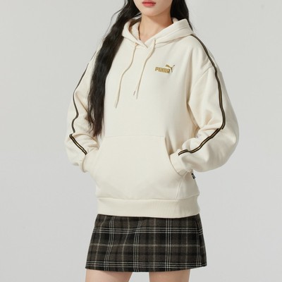 PUMA彪马连帽卫衣女装2024秋季新款休闲运动服长袖套头衫685332