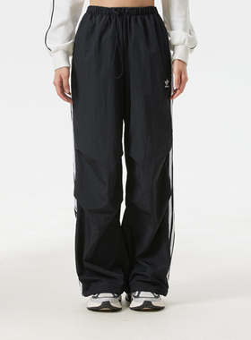 正品阿迪达斯三叶草女裤长裤 3 S PARA PANT宽松大码阔腿裤KF9615