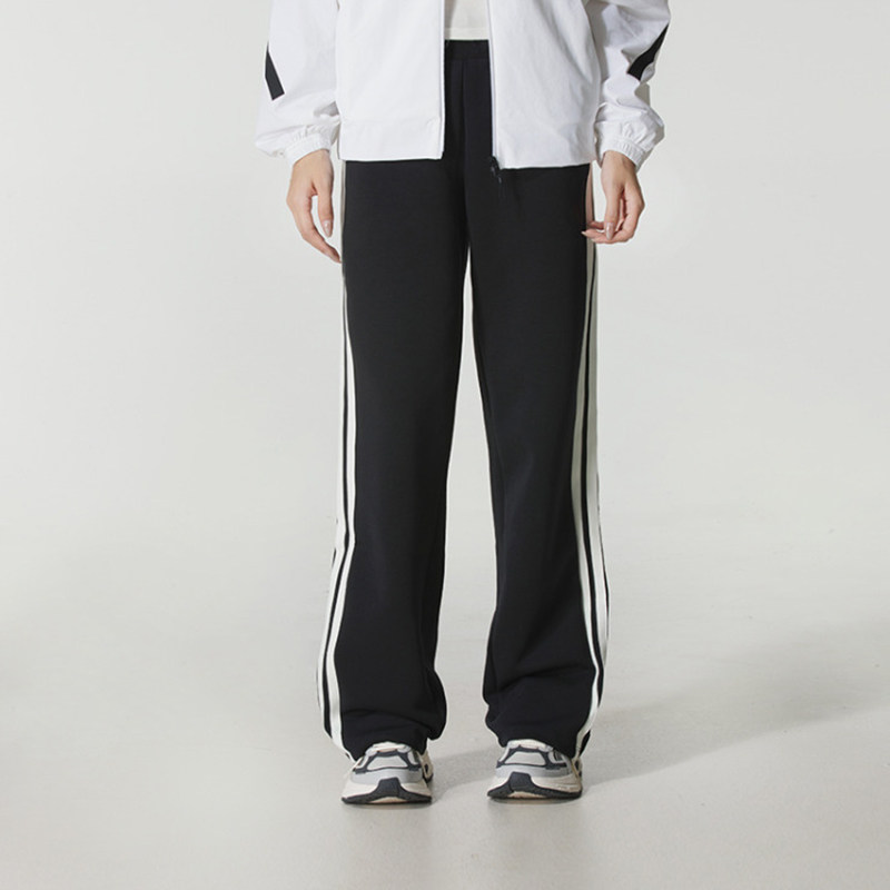 2025新款阿迪达斯女裤MS KN PNT 宽松大码直筒休闲运动长裤KB7587