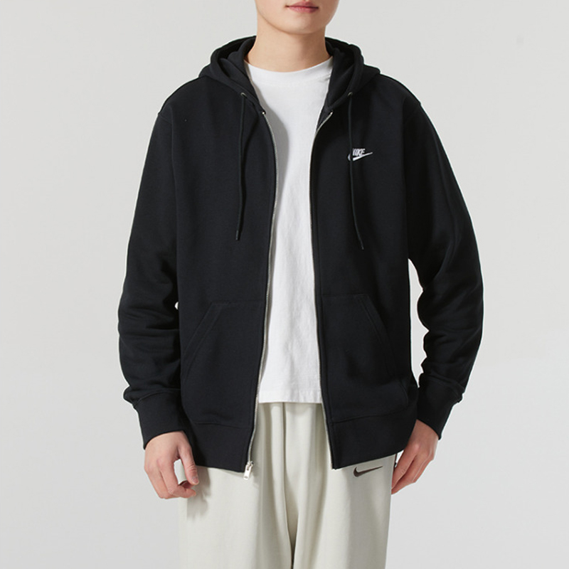 2025春季新款 NIKE耐克男装连帽外套 毛圈针织休闲运动夹克FN3885