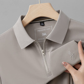保罗高端纯棉半拉链男士 t恤大码 POLO衫 新款 夏季 翻领短袖 半袖 上衣