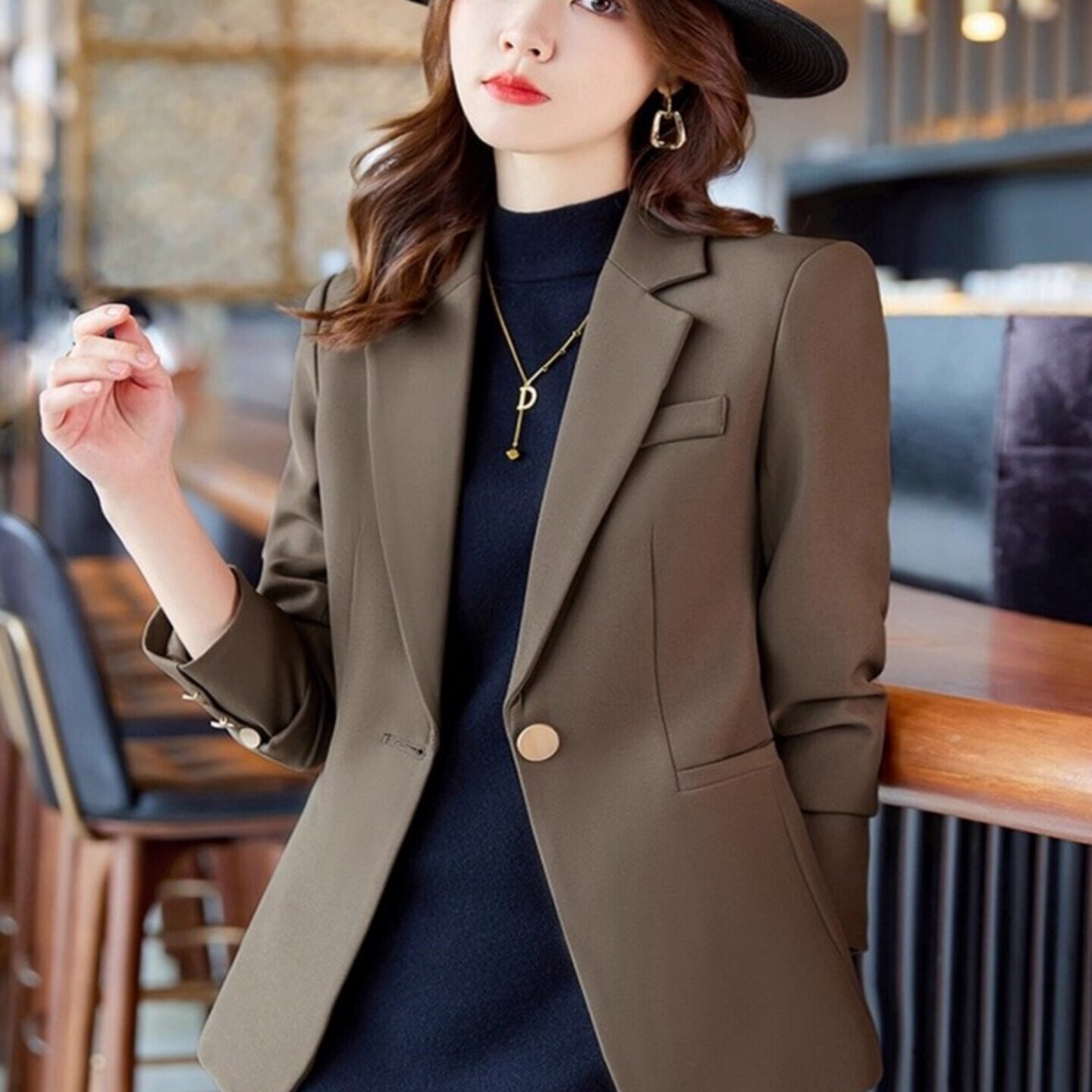 高级感小西装外套女通勤韩版西服