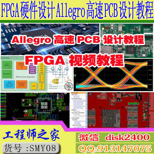 Zynq FPGA硬件设计教程Allegro高速PCB设计SI信号完整性仿真实战