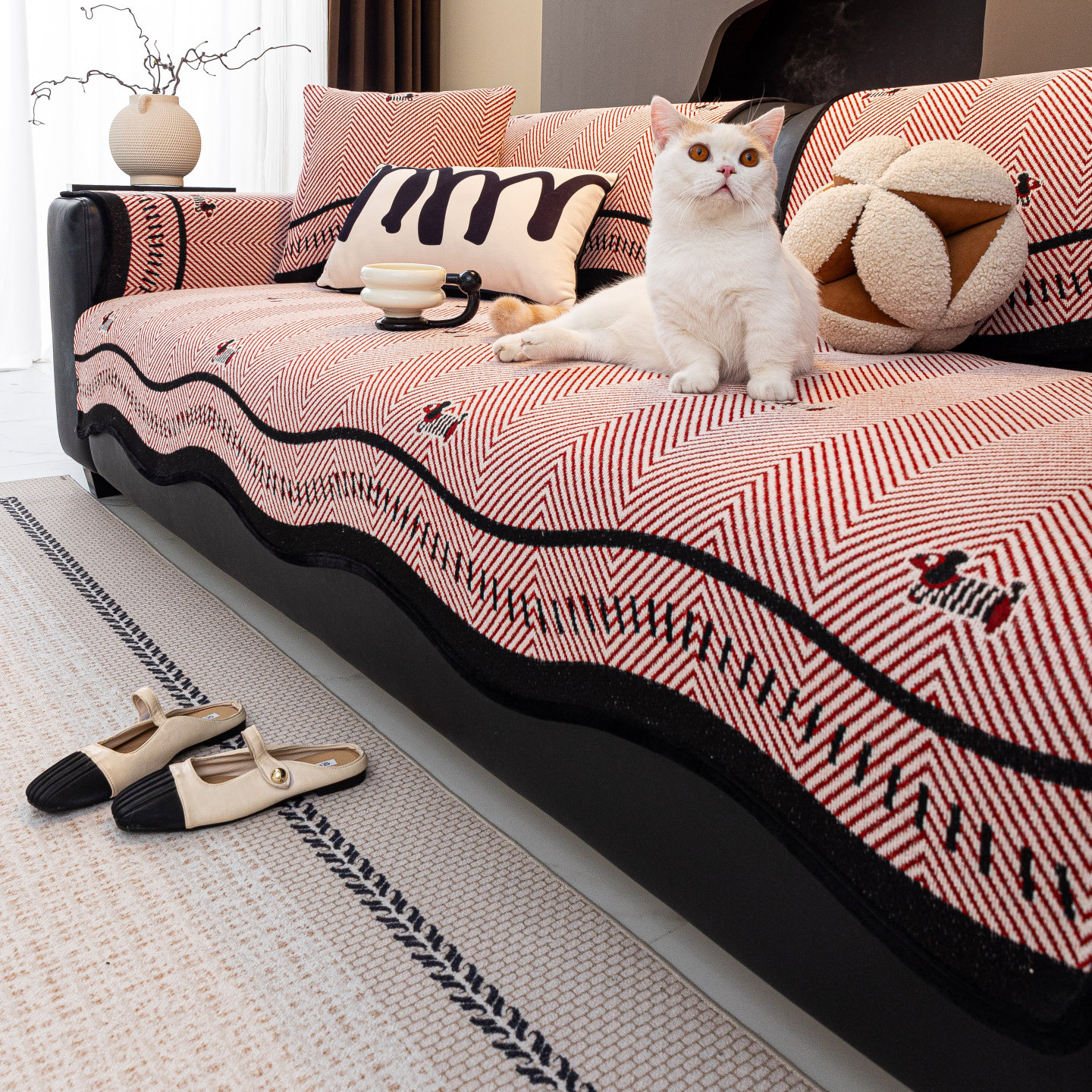 真皮沙发专用垫子固定防滑劳伦斯四季通用2025新款座垫盖布软硅胶,居家布艺,沙发垫,淘宝优惠券,粉丝福利购,淘宝优惠卷