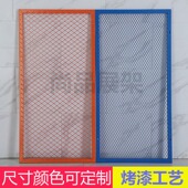 铁丝网格吊顶墙面装 饰网片隔断网镂空菱形格网天花铁艺网架定制
