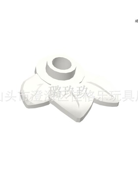 【50G起订】跨境MOC国产兼容积木32607植物带三叶片花 叶子 树叶