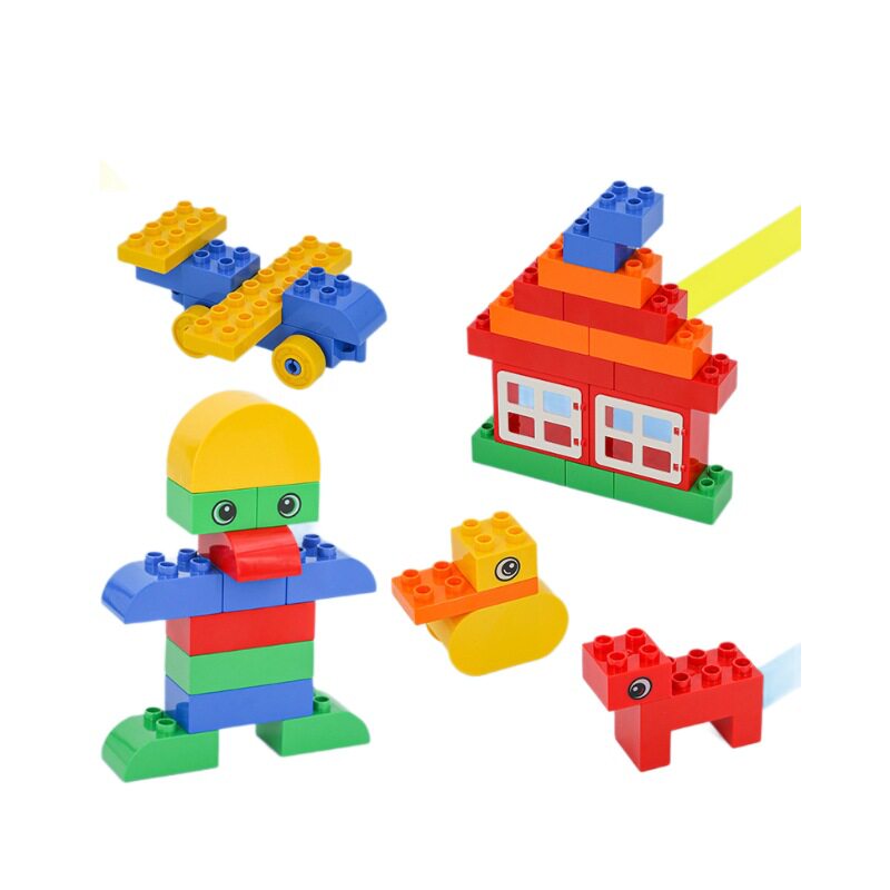 万格积木大颗粒基础搭建兼容儿童玩具教育机构教具拼装拼插9090