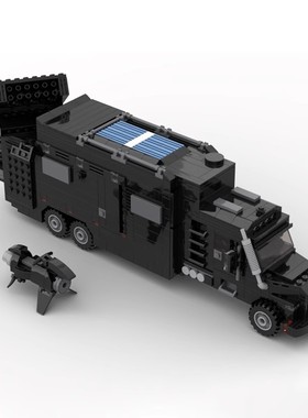 MOC-100372GTA V恐怖字节压迫者mk2房车玩具拼装积木模型积木
