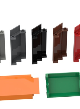 【50G起订】跨境MOC积木兼容积木87421 3x3x6转角墙 壁板特殊零件