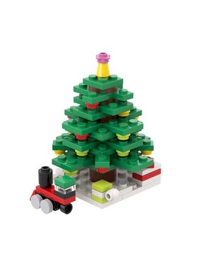 MOC积木兼容积木 78850圣诞树拼插益智玩具 创意跨境积木礼物